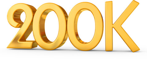 200K Follower Golden