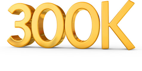 300K Follower Golden