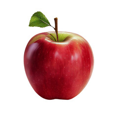 apple isolated on transparent background cutout