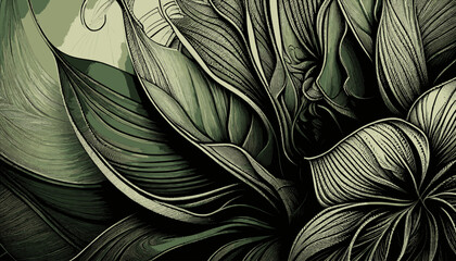 Fototapeta premium plantation abstract plant background illustration vector graphic