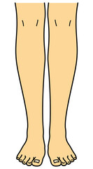 脚　足　前　足指側　両足