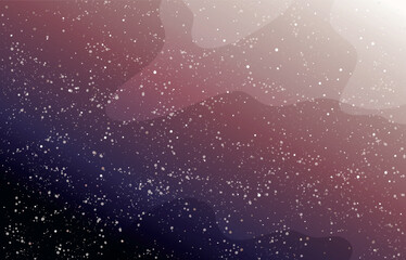 Modern brown space boho background with stars for tarot, astrology, zodiac signs. Vector illustration with gradient, banner with copy space, presentation template.