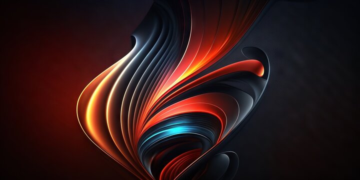 Abstract black metallic red and blue gradient with lava glow effect. Generative ai