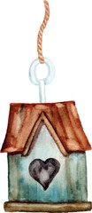 illustration of birdhouse