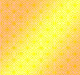 seamless pattern with yellow flowers