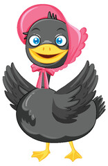 Duck mallard cartoon character