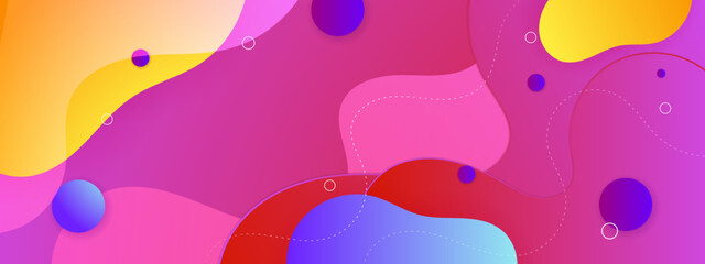 Fototapeta na wymiar Abstract modern colorful blend and creative dynamic banner background