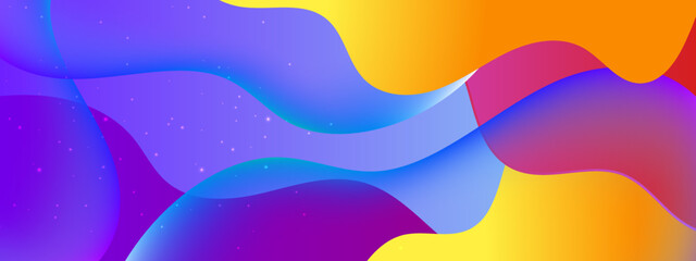 Abstract modern colorful blend and creative dynamic banner background