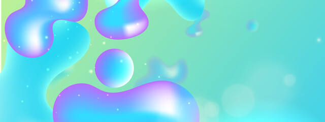 Trendy design template with fluid and liquid shapes. Abstract gradient backgrounds with pastel colours. Applicable for covers, websites, flyers, presentations, banners. Vector illustration.