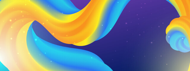 Fototapeta premium Trendy design template with fluid and liquid shapes. Abstract gradient backgrounds with pastel colours. Applicable for covers, websites, flyers, presentations, banners. Vector illustration.