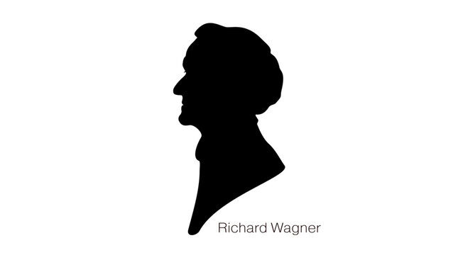 Richard Wagner silhouette