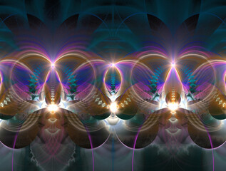 Imaginatory fractal abstract background Image - obrazy, fototapety, plakaty