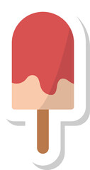 ice cream icon, fast food stickers.