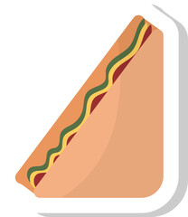 sandwich icon, fast food stickers.