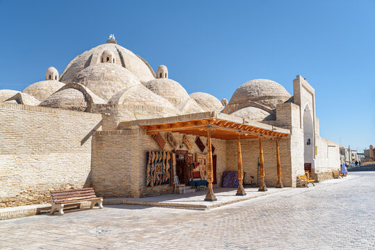 The Trading Dome Toqi Zargaron in Bukhara, Uzbekistan