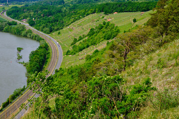 Naturschutzgebiet Grainberg-Kalbenstein am Main bei Karlstadt, Landkreis Main-Spessart,...