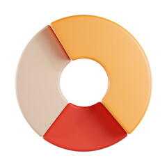 Doughnut Chart 3D Icon