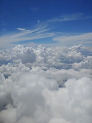 blue sky with clouds