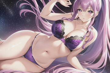 Purple girl Galaxy 2