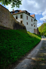 Burg Rieneck in der Stadt Rieneck im Sinntal, Landkreis Main-Spessart, Unterfranken, Franken, Bayern, Deutschland