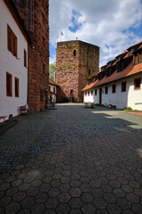 Burg Rieneck in der Stadt Rieneck im Sinntal, Landkreis Main-Spessart, Unterfranken, Franken, Bayern, Deutschland