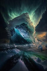 iceberg in the sea. generative ai.