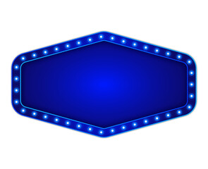 Retro lightbox billboard vintage frame sign board	