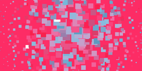 Light Blue, Red vector texture in rectangular style.