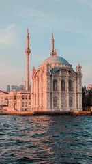 Ortakoy Mosque (as known as the Grand Mecidiye Mosque) on the Bosphorus in Istanbul.