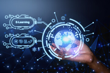 Technologies connecting the world, futuristic connection concept