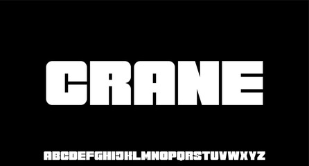 BOLD TRENDY URBAN modern geometric circular font 