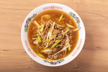 ひきにくネギラーメン