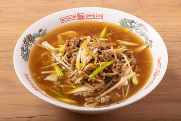 ひきにくネギラーメン
