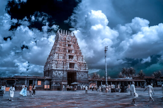 Belur Channakeshava temple in Infrared