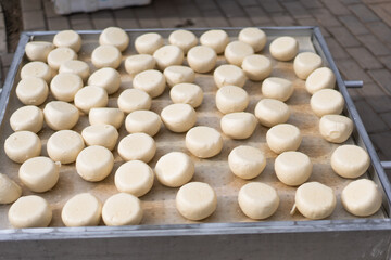Rural township steamed buns selling buns