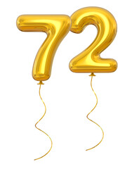 72 Gold Balloon Number