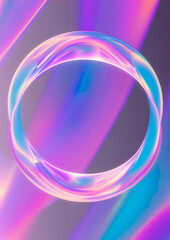 Obraz premium Abstract purple background with circle. Generative AI