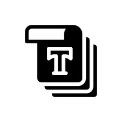 copywriting glyph icon