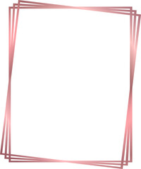 rose gold border frame