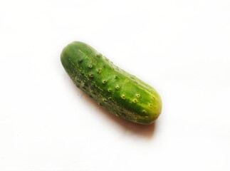 cucumbers on a white background