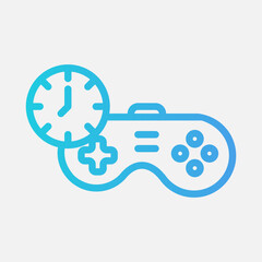 Game console icon in gradient style, use for website mobile app presentation