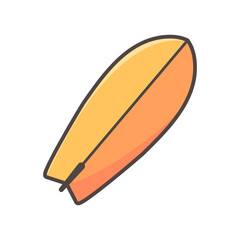 surfboard. Equipment for playing water activities that are popular in the summer.