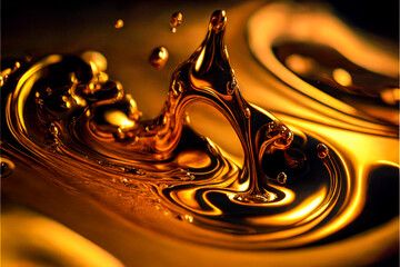 liquid flowy gold texture