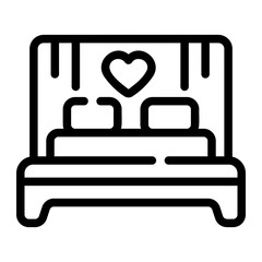 romantic line icon