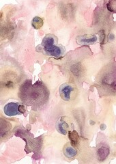 Watercolor painting, abstract. Salzwasser Technik. Abstrakte Wellen Muster. Muster Design. Dekorative Kunst.