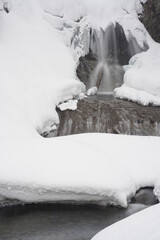 真冬の平和の滝