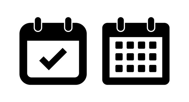 Calendar icon vector illustration. Calender sign and symbol. Schedule icon symbol