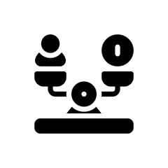 balance glyph icon