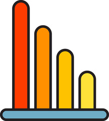 data bar chart icon