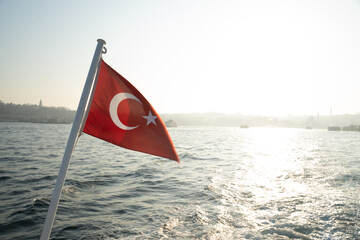 Bandiera Turchia su Barca - 569833474